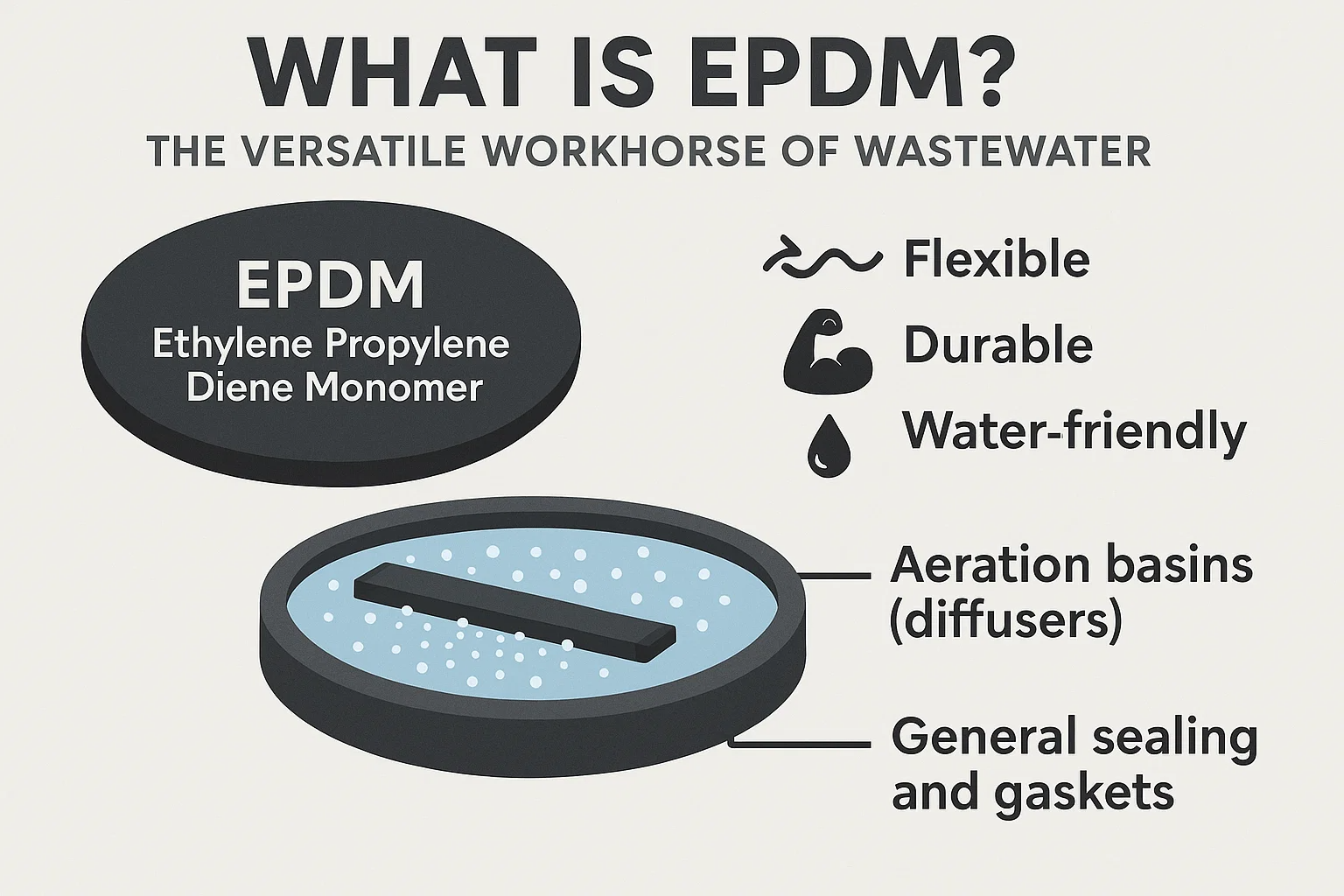 EPDM vs. PTFE -membraner: En omfattende guide til spildevandsbehandling